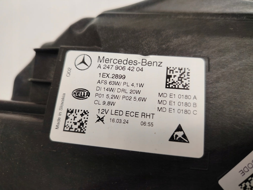 Frontscheinwerfer Mercedes-Benz W247 A2479064104 A2479064204 Ein Satz Headlight SCH5188471808hr