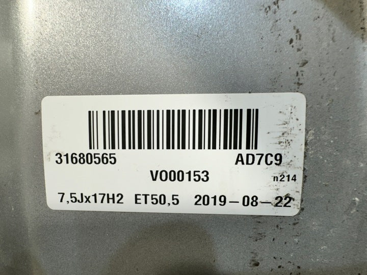 1x Alufelge 17 Zoll 7.5" 5x108 50 5ET 31680565 Volvo Xc40 Rim Wheel FEL4758206896bj