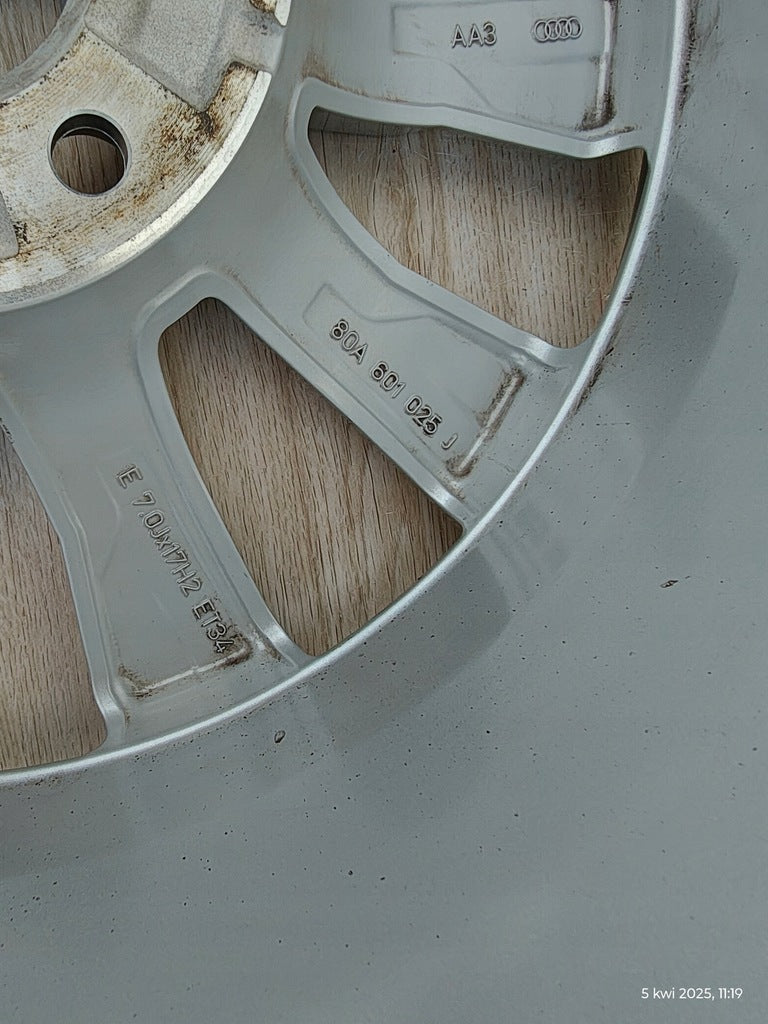 1x Alufelge 17 Zoll 7.0" 5x112 34ET 80A601025J Audi Q5 Rim Wheel FEL2663200935ex
