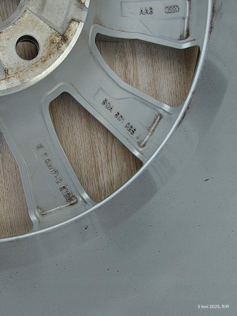 1x Alufelge 17 Zoll 7.0" 5x112 34ET 80A601025J Audi Q5 Rim Wheel FEL2264504145hl