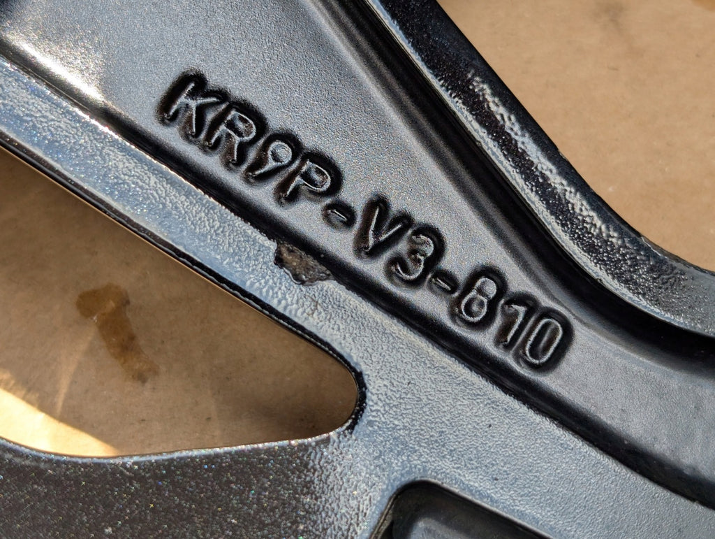 1x Alufelge 20 Zoll 7.5" 5x114.3 45ET Glanz Schwarz KR9P-V3-810 Mazda Cx60 Cx-60 FEL6644115680sa