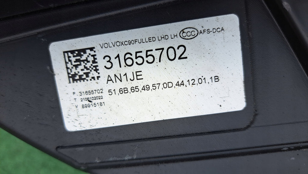 Frontscheinwerfer Volvo Xc90 31655702 LED Links Scheinwerfer Headlight