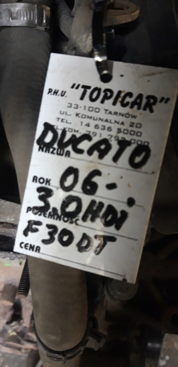 Motor Fiat Ducato F1CE0481D 3.0 HDI.JTD 2006 Diesel Engine Unkomplett MOT7106152224pf