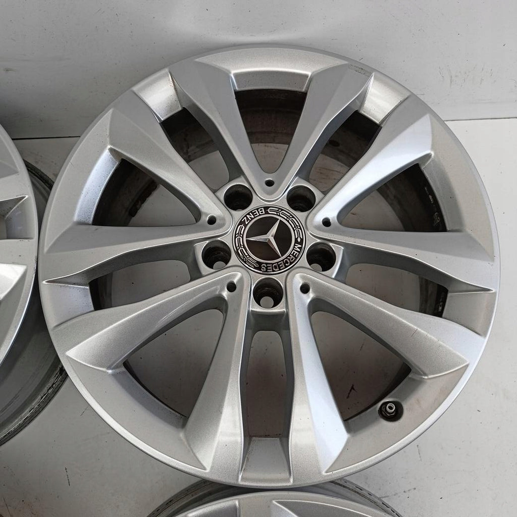 4x Alufelge 17 Zoll 7.0" 5x112 48ET Glanz Silber A2054018000 Mercedes-Benz W205 FEL8308701730nu