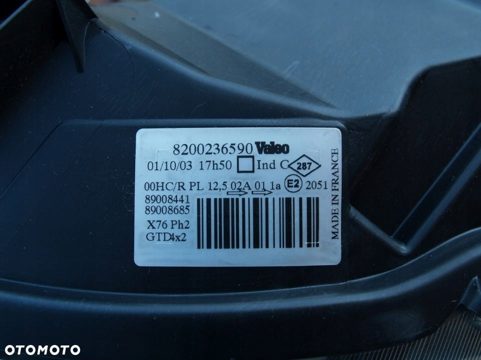 Frontscheinwerfer Renault Kangoo 8200236590 Links Scheinwerfer Headlight SCH3148011573zx