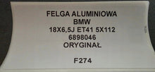 Laden Sie das Bild in den Galerie-Viewer, 1x Alufelge 18 Zoll 6.5" 5x112 41ET Matt 6898046 BMW 1 Rim Wheel FEL3147108916fh