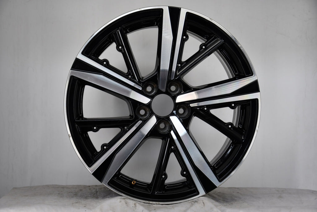 1x Alufelge 18 Zoll 8.0" 5x108 48ET Glanz Schwarz 9835058180 Peugeot Rim Wheel FEL9619501889md