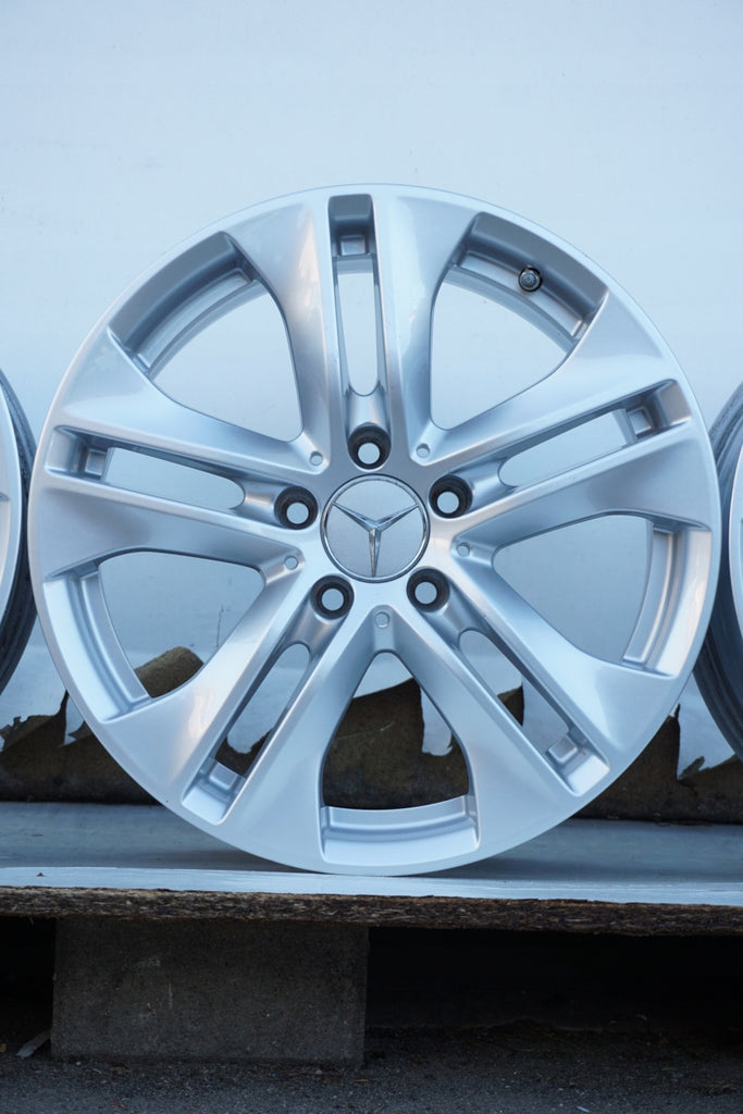 4x Alufelge 17 Zoll 7.5" 5x112 45ET Glanz Silber A2074010602 Mercedes-Benz FEL7935654287dg