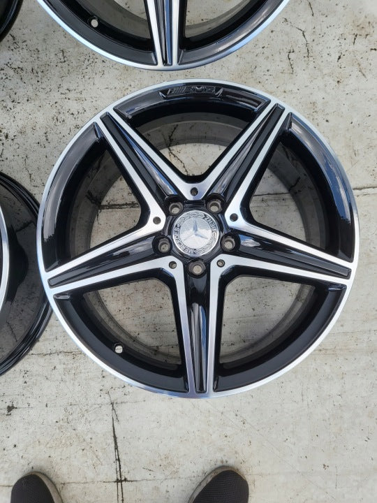 4x Alufelge 18 Zoll 8.0" 5x112 A2134011800 Mercedes-Benz W213 Rim Wheel FEL3512108641yn