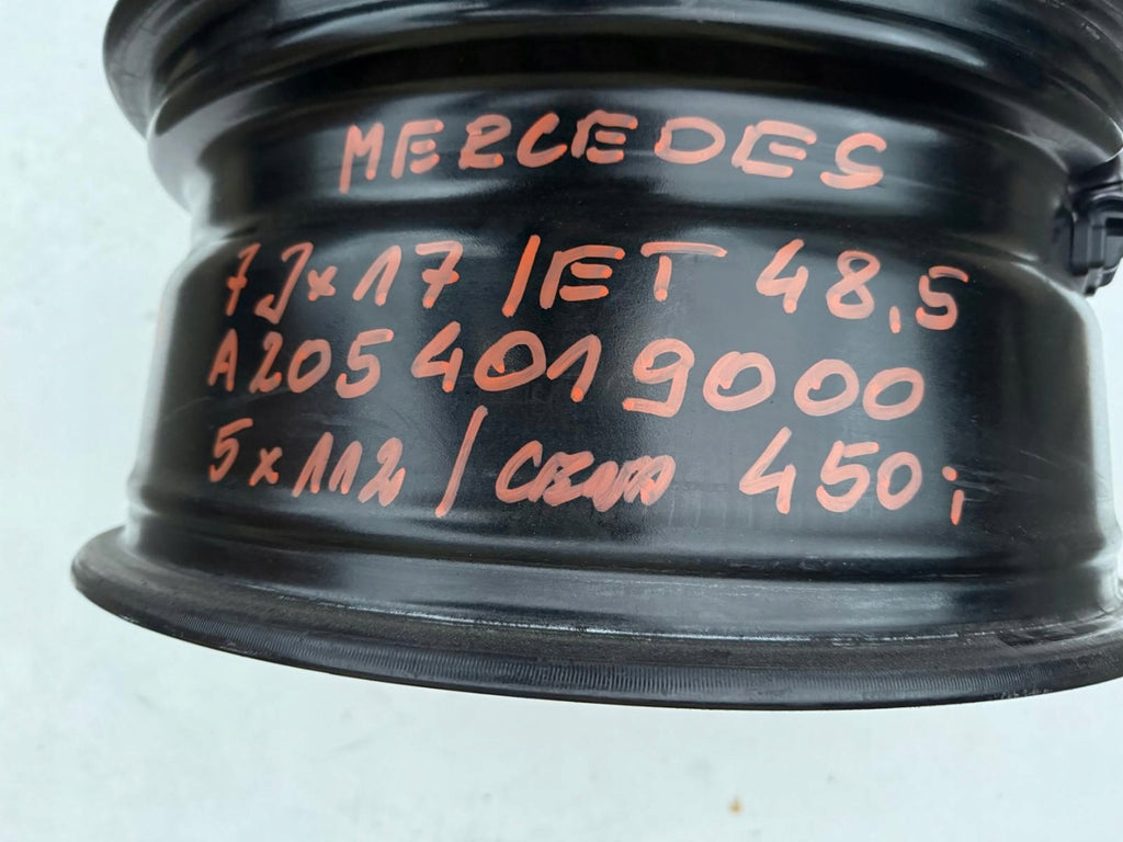 1x Alufelge 17 Zoll 7.0" 5x112 48 5ET Glanz Schwarz A2054019000 Mercedes-Benz FEL2926649392ir