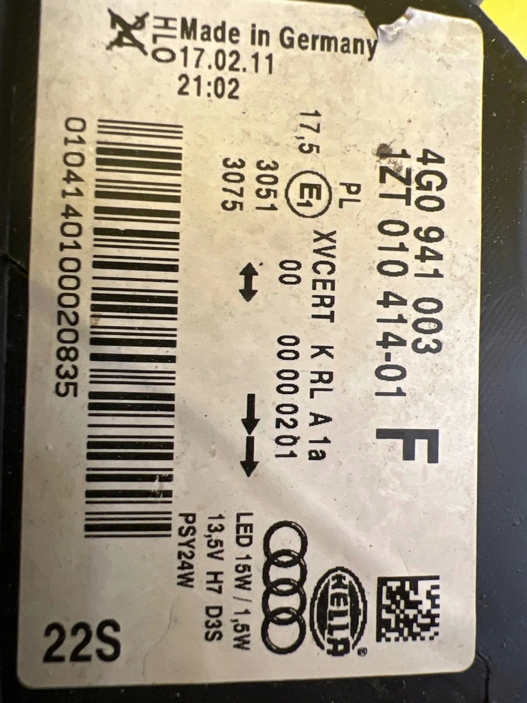 Frontscheinwerfer Audi A6 C7 4G0941003 Xenon Ein Stück (Rechts oder Links) SCH1523170300dv
