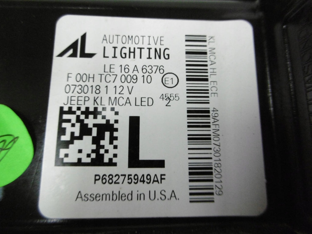 Frontscheinwerfer Jeep Cherokee LE16A6376 LED Links Scheinwerfer Headlight SCH8511776613fj