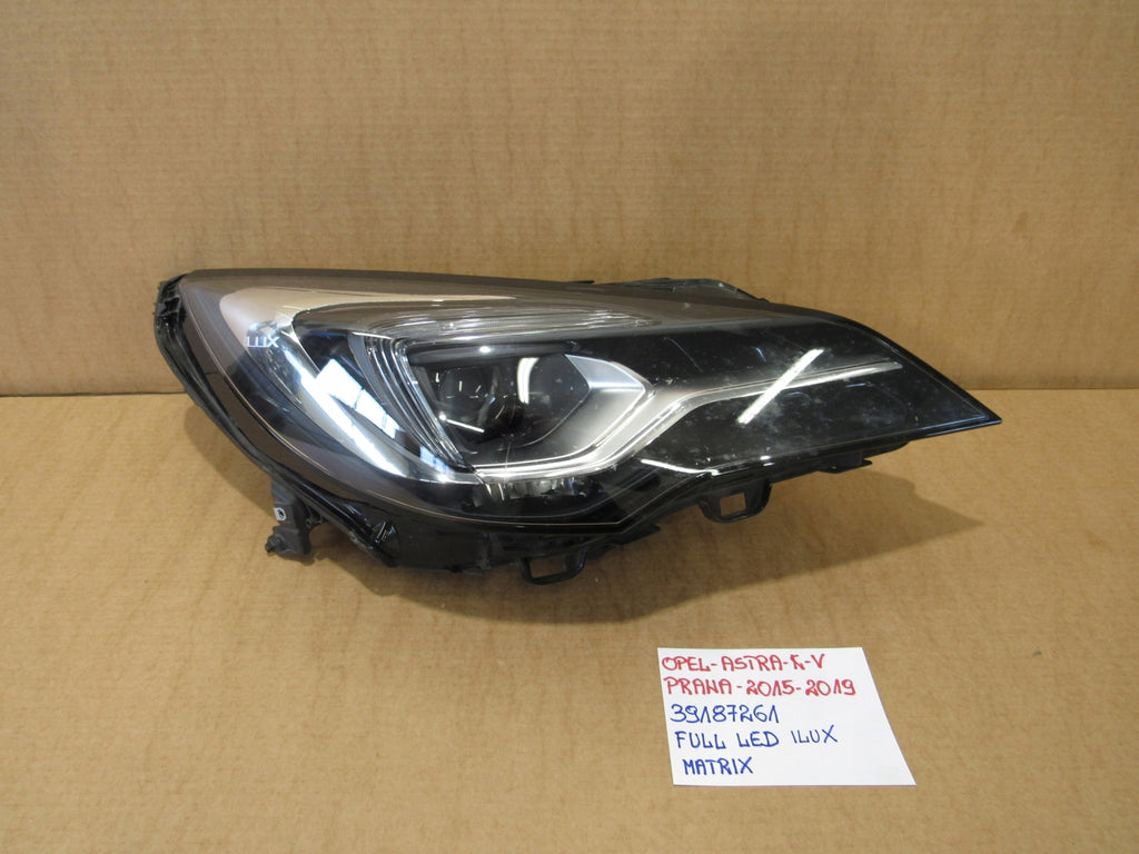 Frontscheinwerfer Opel Astra K 39187261 Full LED Rechts Scheinwerfer Headlight SCH2284131562te