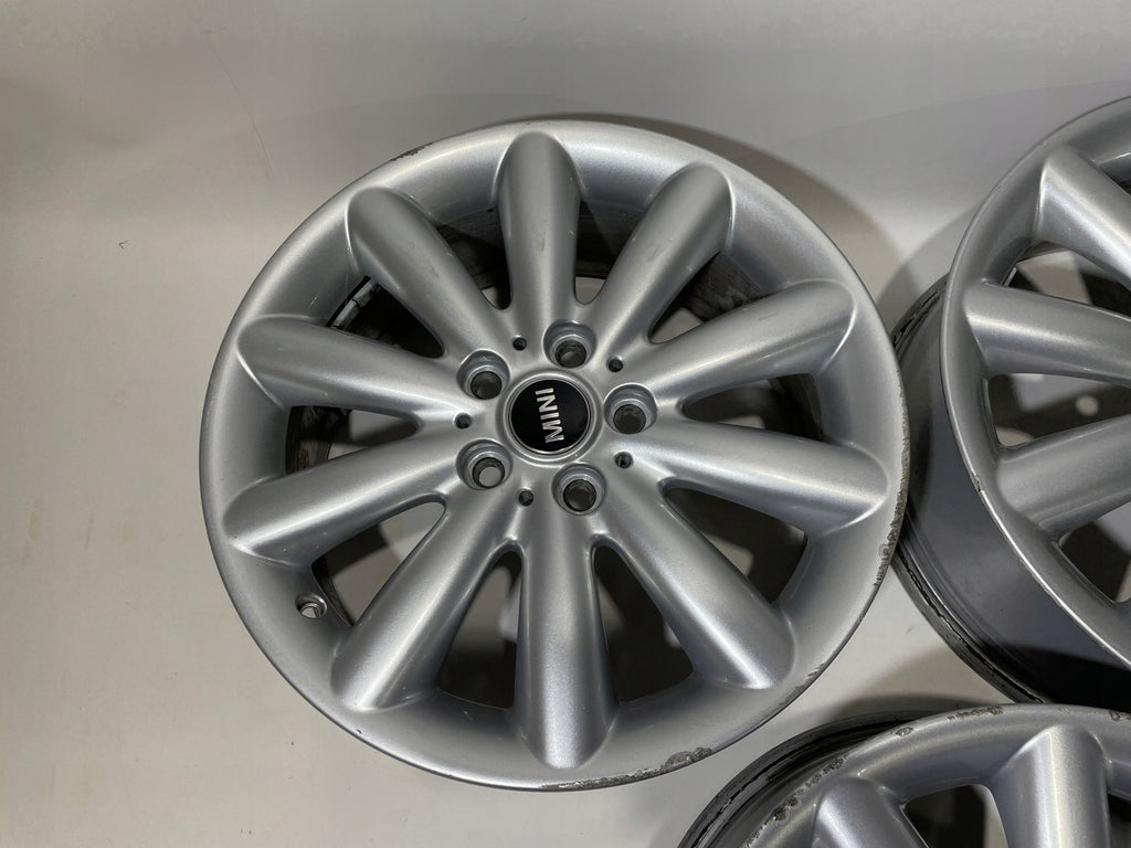 4x Alufelge 17 Zoll 7.0" 5x112 54ET Glanz Silber 6855108 Mini F57 F56 F55