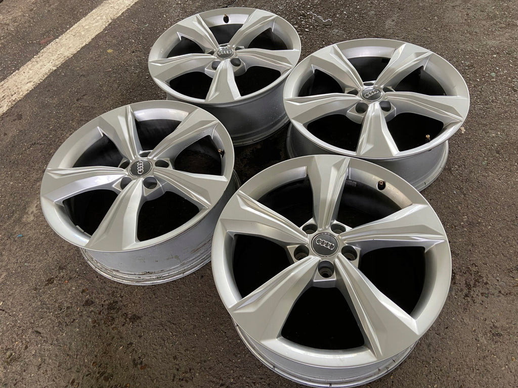 4x Alufelge 19 Zoll 7.0" 5x112 34ET Glanz Silber 80A601025K Audi Rim Wheel FEL5922981608px