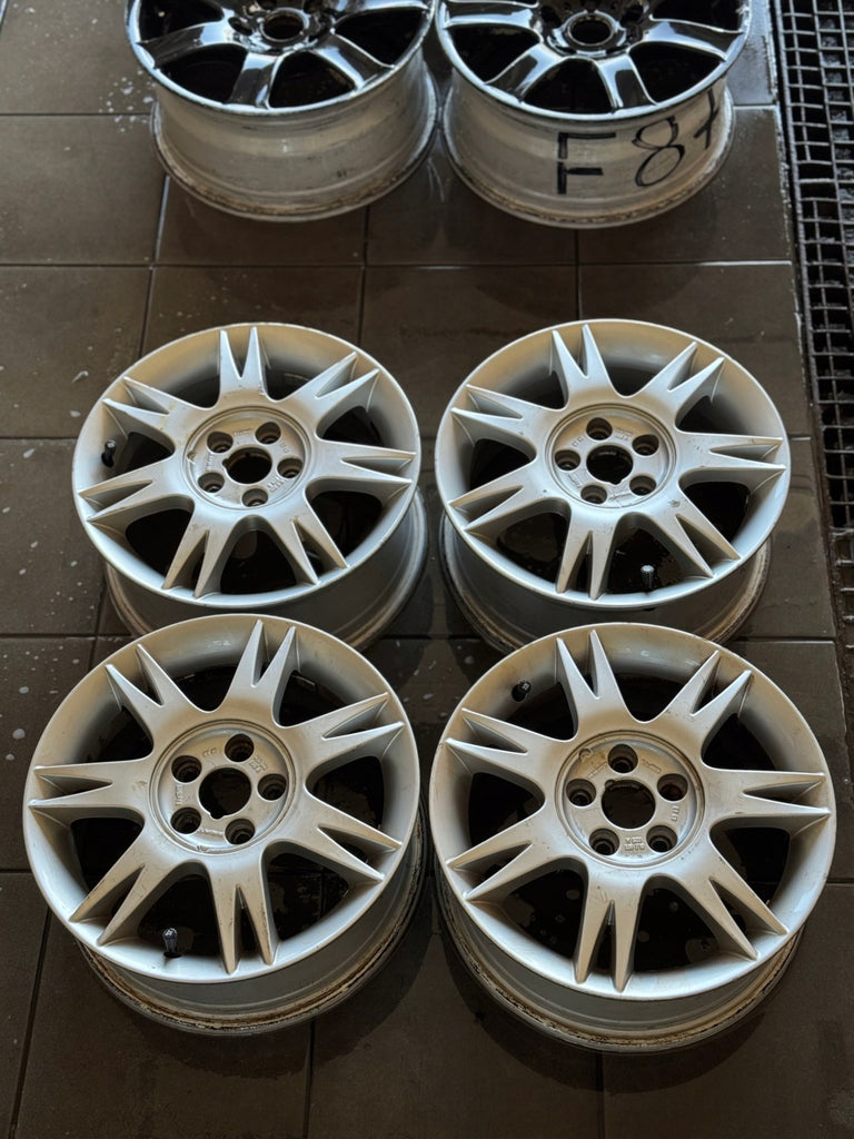 4x Alufelge 15 Zoll 6.0" 5x100 43ET Glanz Silber 6L0601025A Seat I Rim Wheel FEL9320791234pg