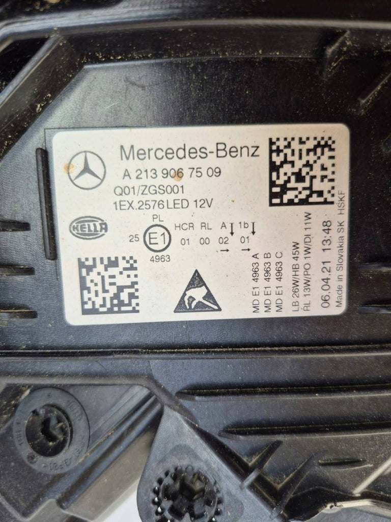 Frontscheinwerfer Mercedes-Benz W213 A2139067509 Links Scheinwerfer Headlight SCH7801112366nk