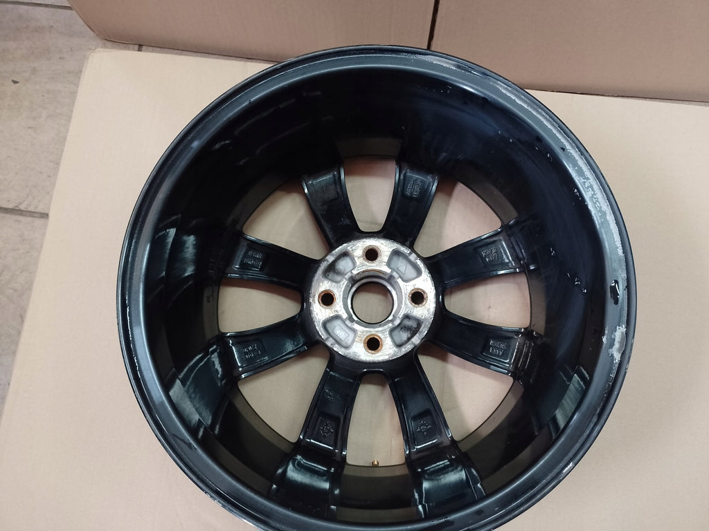 1x Alufelge 16 Zoll 6.5" 4x100 40ET Glanz Schwarz 13378580 Opel Rim Wheel