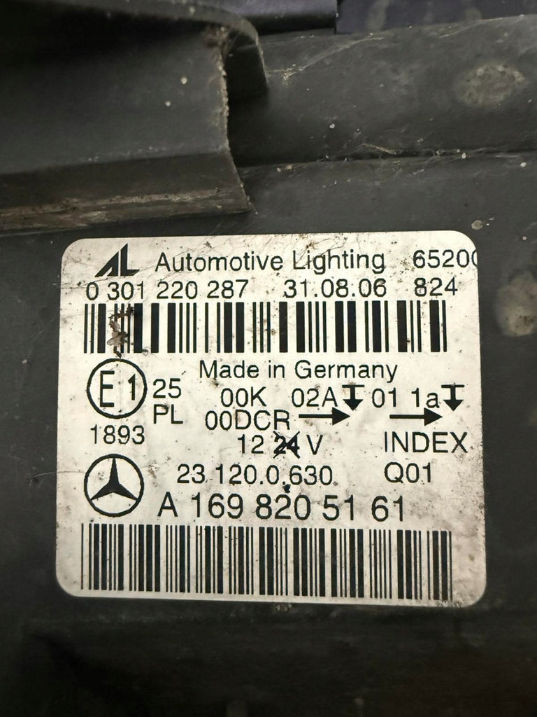 Frontscheinwerfer Mercedes-Benz W245 A1698208761 Xenon Links Headlight SCH3583206593vv
