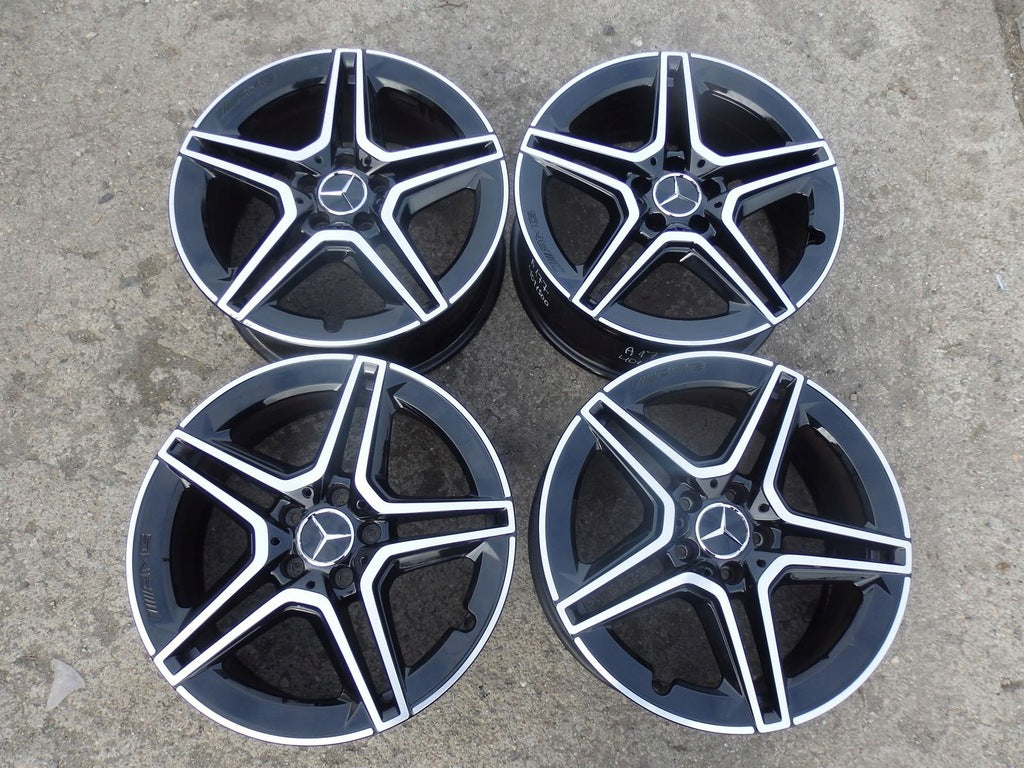 1x Alufelge 18 Zoll 7.5" 5x112 49ET Glanz Schwarz A1774011500 Mercedes-Benz W177 FEL5668621443jd