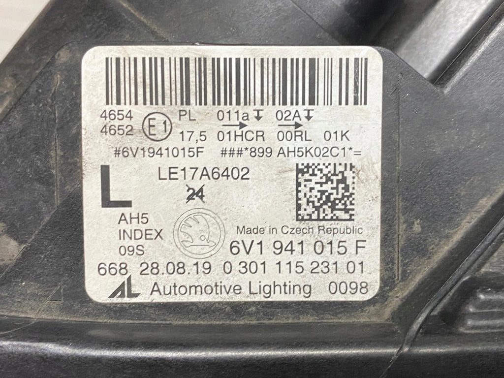 Frontscheinwerfer Skoda Fabia I 6V1941015F Full LED Links Scheinwerfer Headlight SCH9540172685qn