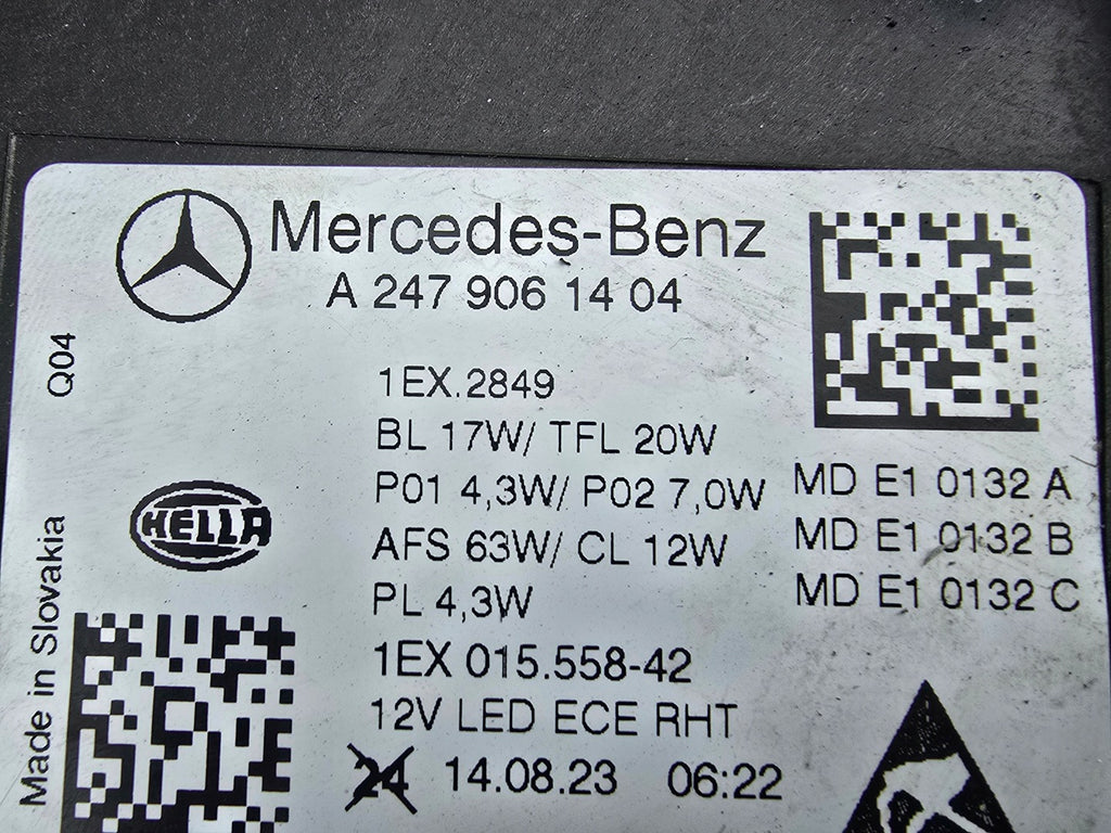 Frontscheinwerfer Mercedes-Benz W247 A2479061404 Rechts Scheinwerfer Headlight SCH3497503657yo