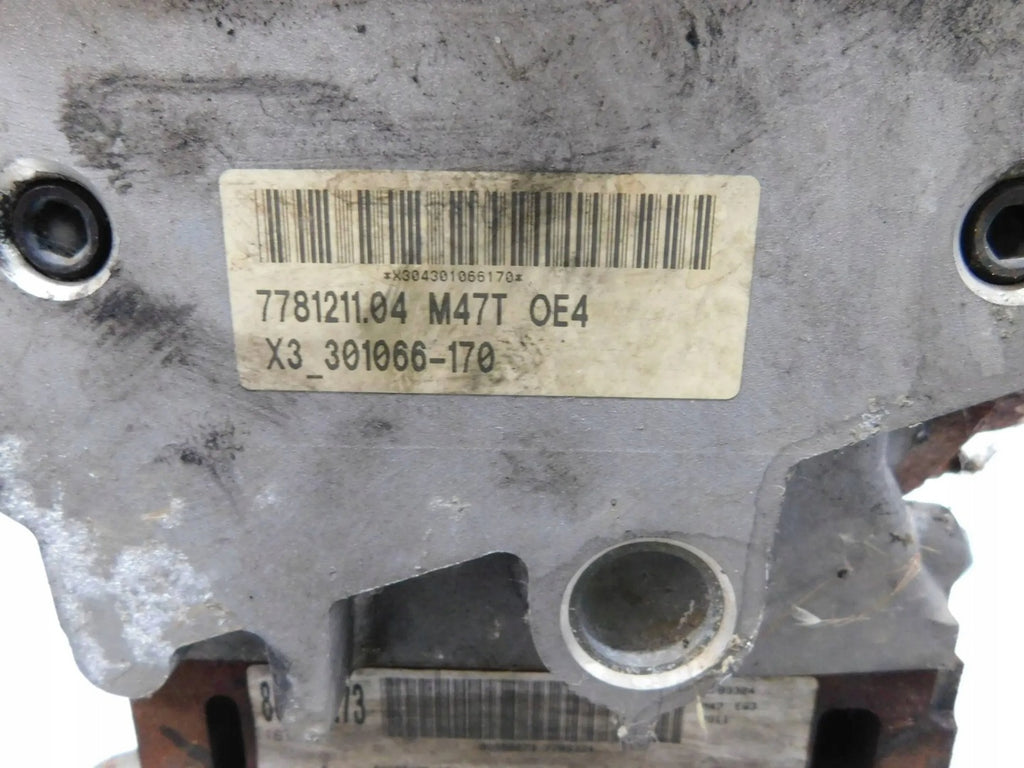 Motor BMW X3 E83 204D4 2.0 163PS 196TKm 2006 Diesel Engine Unkomplett