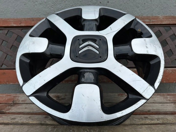 1x Alufelge 17 Zoll 6.5" 4x108 19ET Glanz Schwarz 9800494077 Citroën Cactus FEL5462851031pq