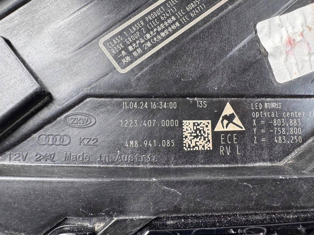 Frontscheinwerfer Audi Q8 4M8941085 Laser Links Scheinwerfer Headlight SCH6465918746ee