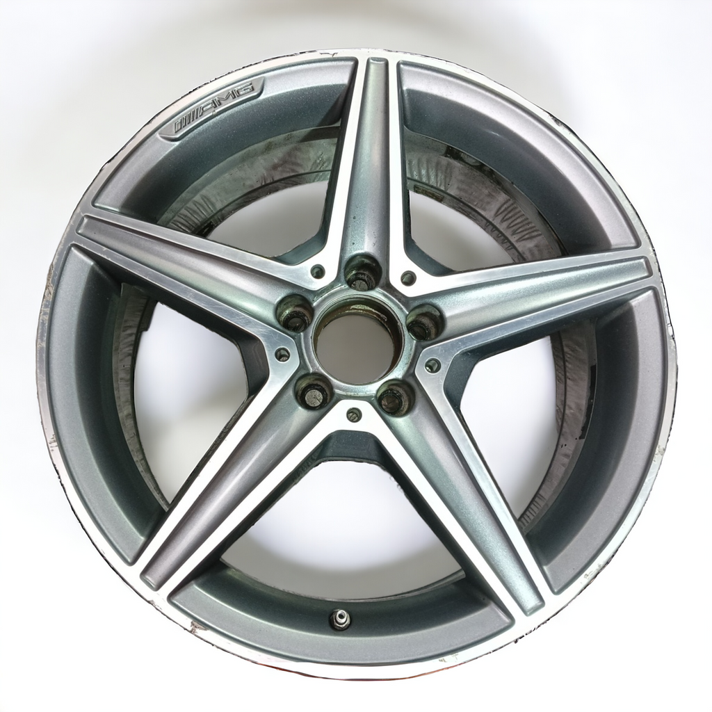 1x Alufelge 18 Zoll 8.5" 5x112 Glanz A2054011200 Mercedes-Benz W205 Rim Wheel