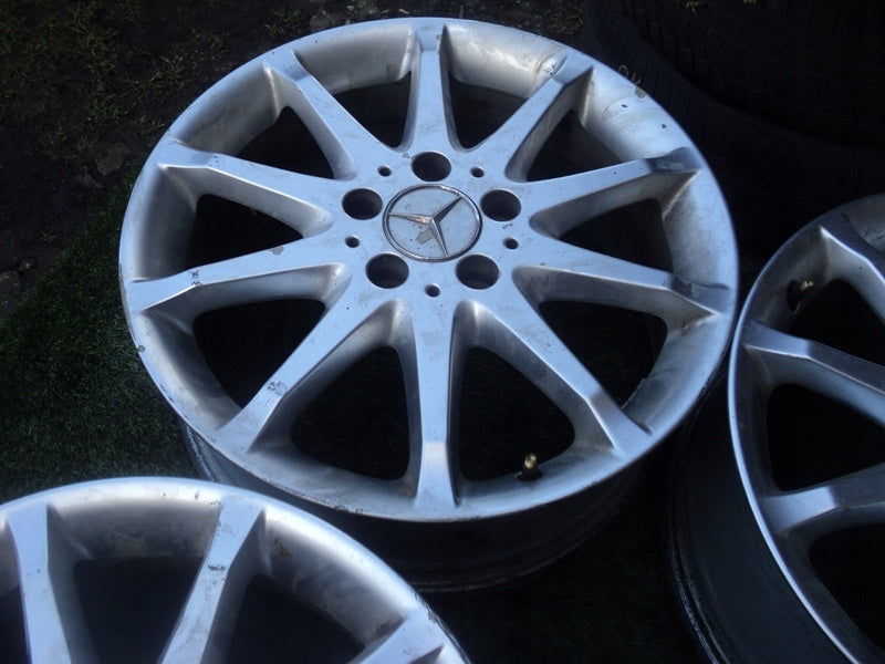 4x Alufelge 17 Zoll 7.0" 5x112 49ET Glanz Weiß A1694010702 Mercedes-Benz FEL2070450875za