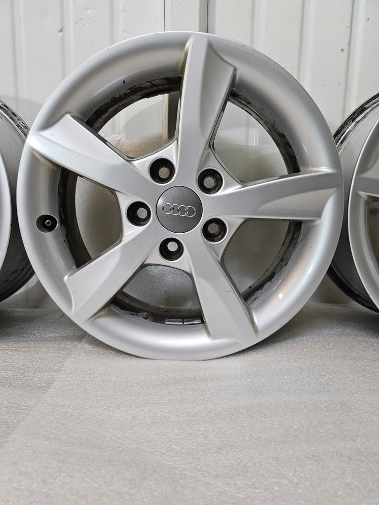 4x Alufelge 16 Zoll 6.0" 5x112 48ET Glanz Silber 8V0071496 Audi A3 Rim Wheel FEL6262505610cp