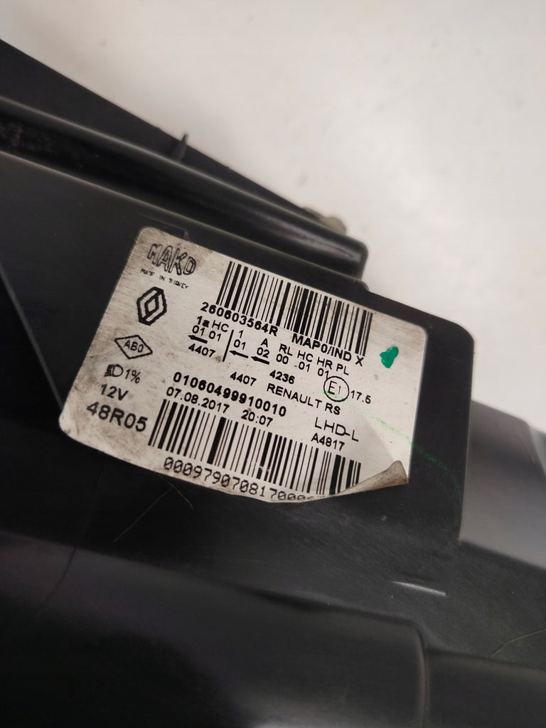 Frontscheinwerfer Renault Clio IV 260603564R Full LED Rechts oder Links SCH8429117348dy