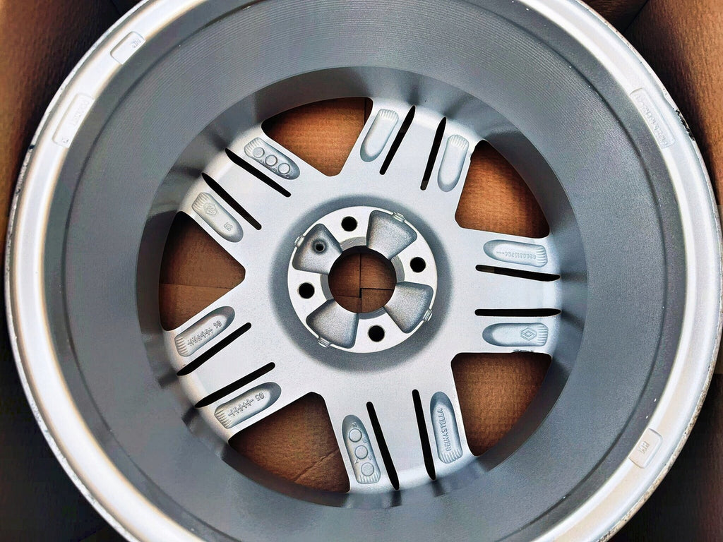 4x Alufelge 16 Zoll 6.5" 4x100 49ET Silber 1665410049601 Renault Megane Scenic