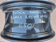Load image into Gallery viewer, 1x Alufelge 19 Zoll 7.5" 5x114.3 53ET 52910D7410 Hyundai Tucson Rim Wheel FEL6790353051ug