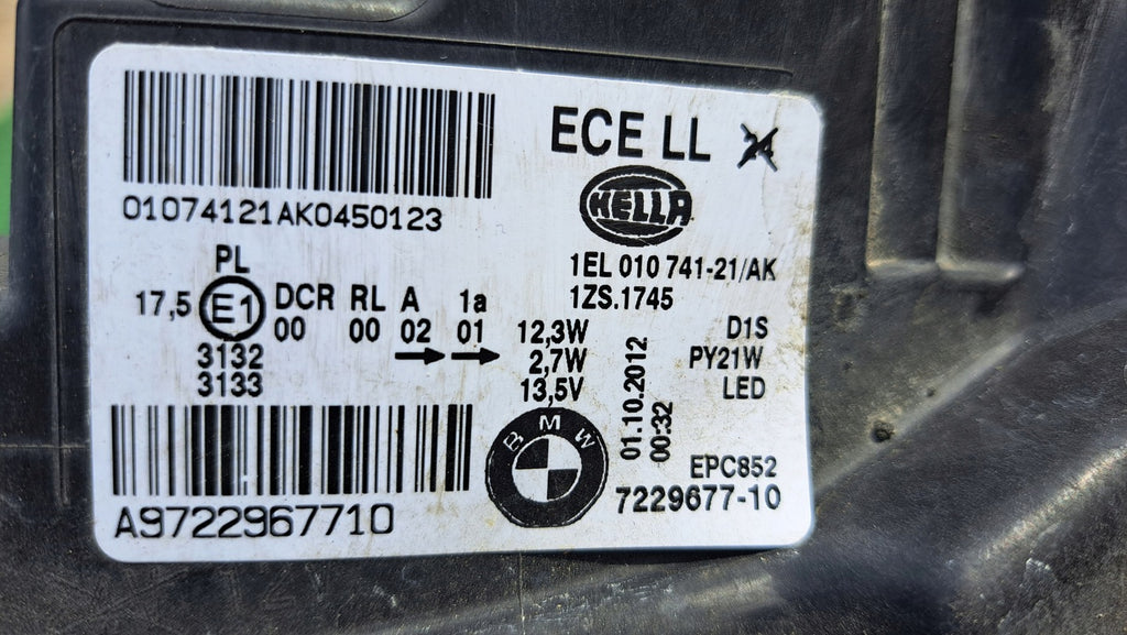 Frontscheinwerfer BMW 1 F21 F20 1EL010741-21 Bi-Xenon Links Headlight SCH1859247042do