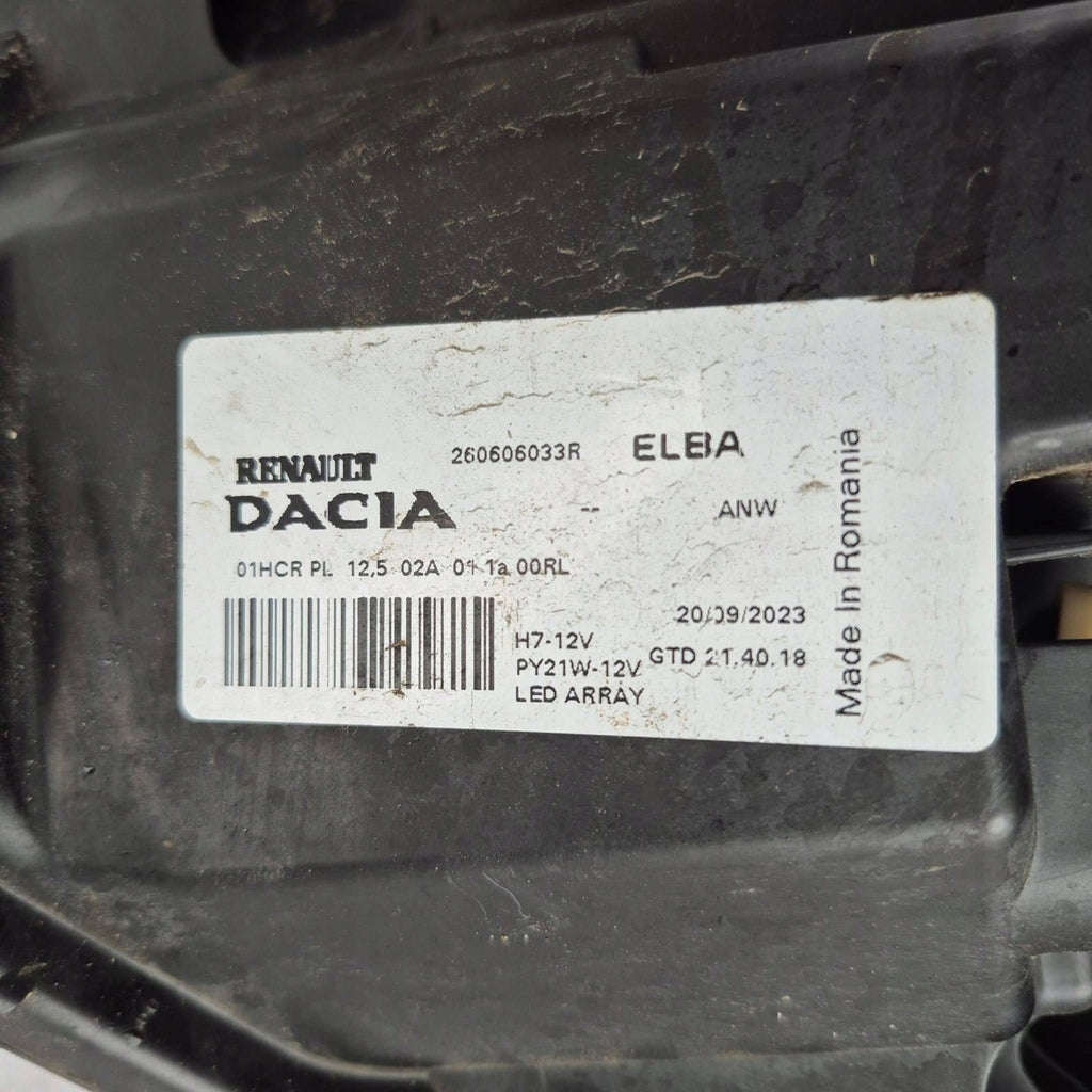 Frontscheinwerfer Dacia Sandero III Logan 260606033 Links Scheinwerfer Headlight SCH1129782790zl