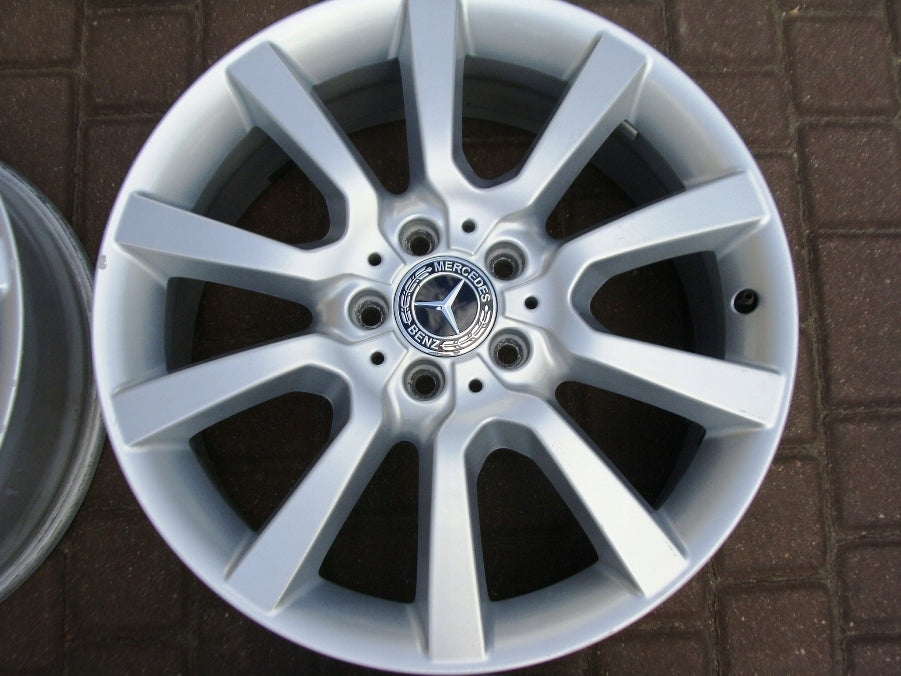 4x Alufelge 19 Zoll 8.0" 5x112 60ET Glanz Silber A1644017302 Mercedes-Benz FEL4983084492ou