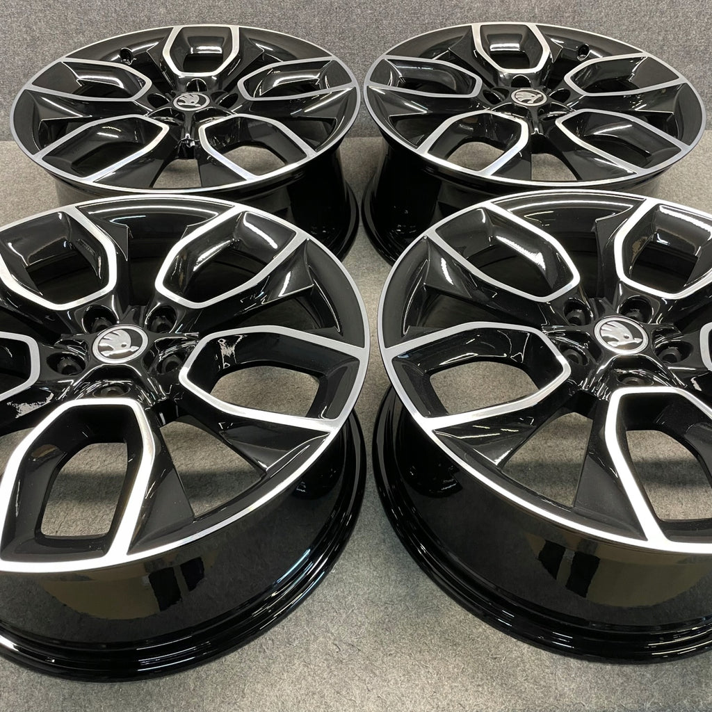 4x Alufelge 19 Zoll 8.0" 5x112 45ET Glanz Silber 57A601025C Skoda Kodiaq FEL7686764052xh