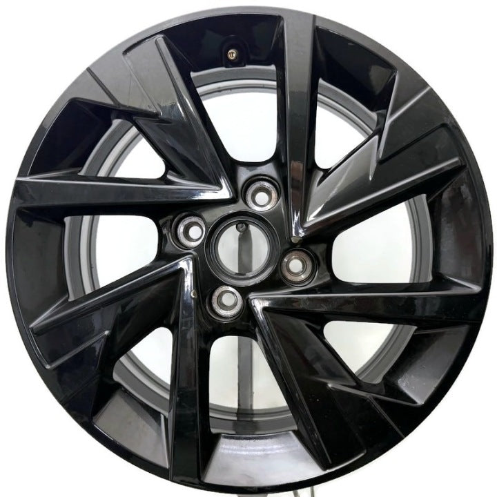 1x Alufelge 16 Zoll 6.5" 4x108 38ET Glanz Schwarz 9847228980 Opel Corsa F FEL6380432509fz