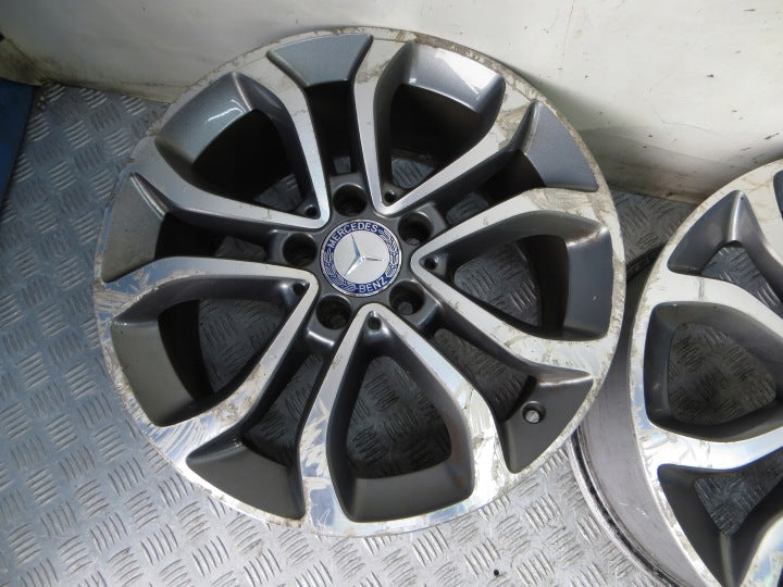 4x Alufelge 17 Zoll 7.0" 5x112 A2064010200 A2054013900 Mercedes-Benz W205 FEL8057703163ki