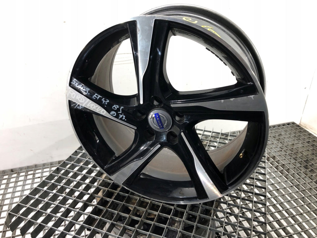 1x Alufelge 18 Zoll 8.0" 4x108 43ET Glanz Schwarz LORK500718 Volvo Rim Wheel