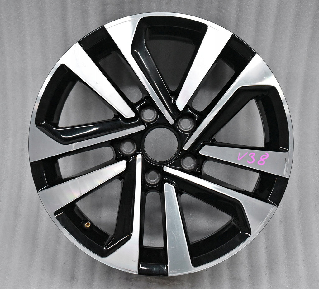 1x Alufelge 16 Zoll 6.5" 5x112 46ET Glanz Schwarz 5G0601025EA VW Golf Vii