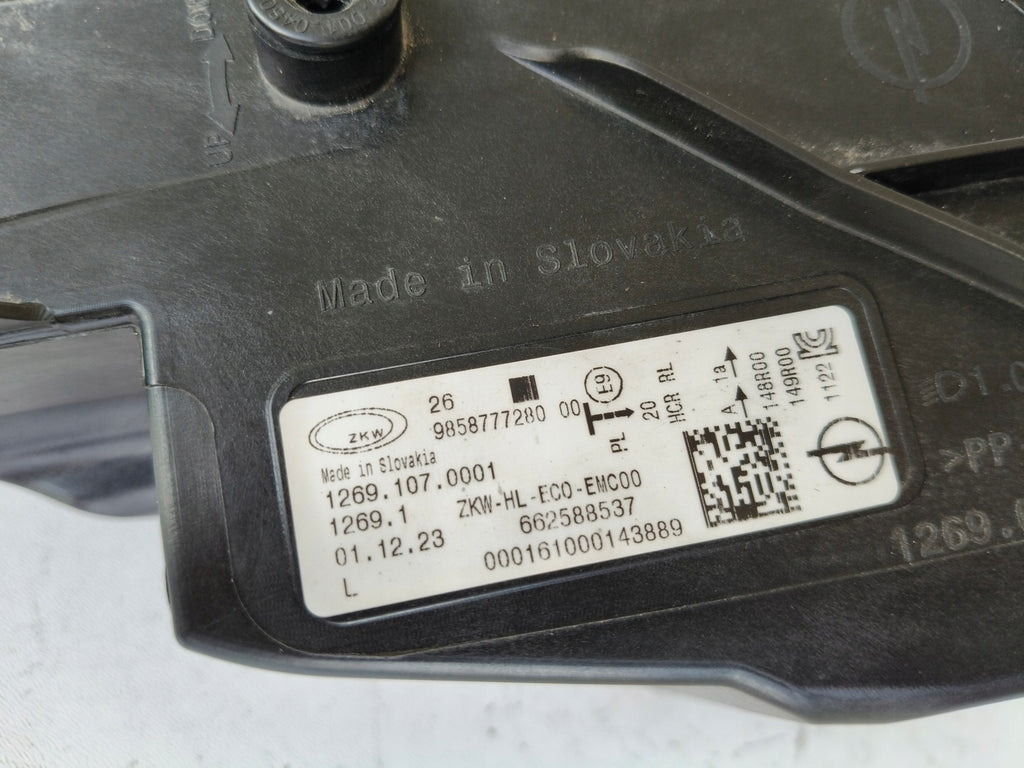 Frontscheinwerfer Opel Astra L 9858777280 Full LED Links Scheinwerfer Headlight SCH6192548911fp