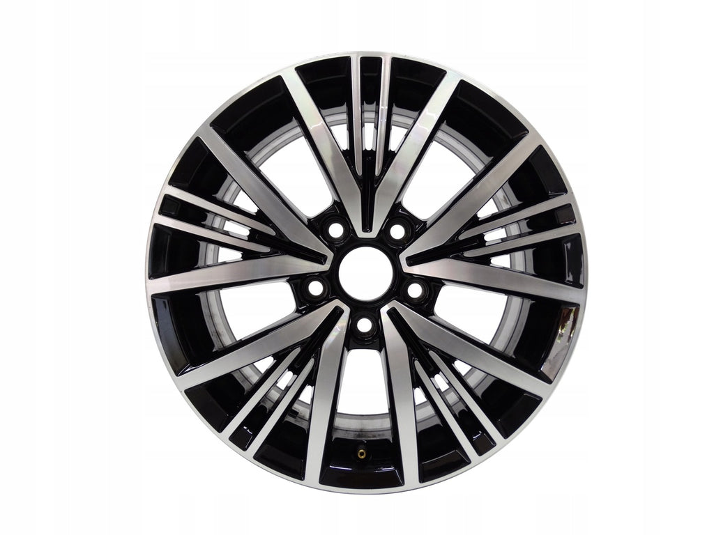 1x Alufelge 16 Zoll 6.5" 5x112 46ET Glanz Schwarz 5G0601025CD VW Golf Vii