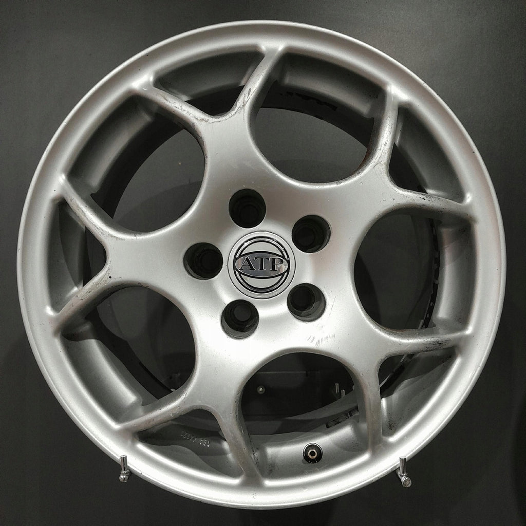 4x Alufelge 15 Zoll 7.0" 5x100 38ET Glanz Silber F509074 VW Passat B4 Golf I FEL2372702730ca