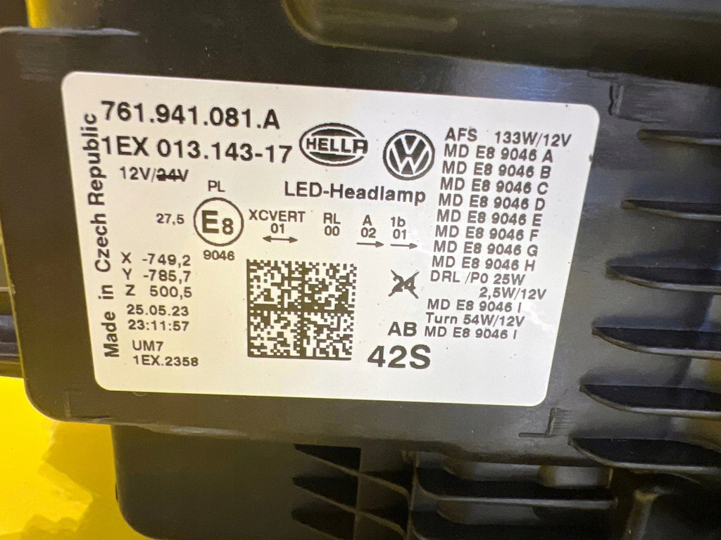 Frontscheinwerfer VW Touareg 761941081A LED Links Scheinwerfer Headlight SCH6939365123md