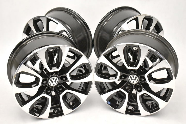 4x Alufelge 17 Zoll 8.0" 5x120 49ET Glanz Schwarz 2H6601025A VW Amarok Rim Wheel FEL3946855473wd