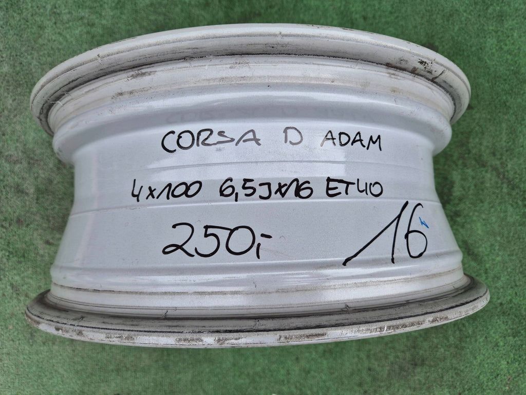 1x Alufelge 16 Zoll 4x100 13298019SAJ Opel Corsa D Rim Wheel FEL1441378403ln