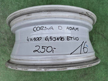Laden Sie das Bild in den Galerie-Viewer, 1x Alufelge 16 Zoll 4x100 13298019SAJ Opel Corsa D Rim Wheel FEL1441378403ln